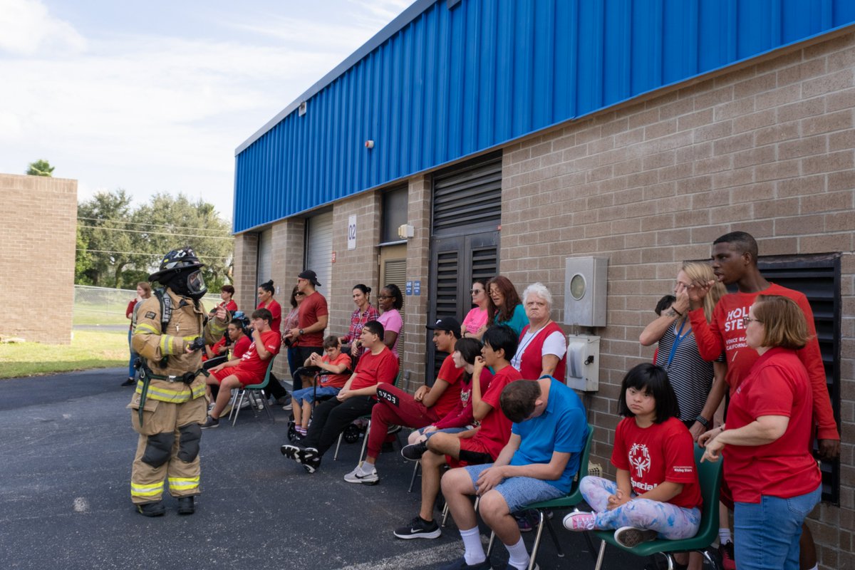 BucManatees's tweet photo. Thank you to Fort Myers Shores Fire Dept. for stopping by Buckingham Exceptional Student Center. Our students had a blast learning about fire safety and seeing a demo of a Fire Truck that is used everyday! https://t.co/5LGomrbUoK