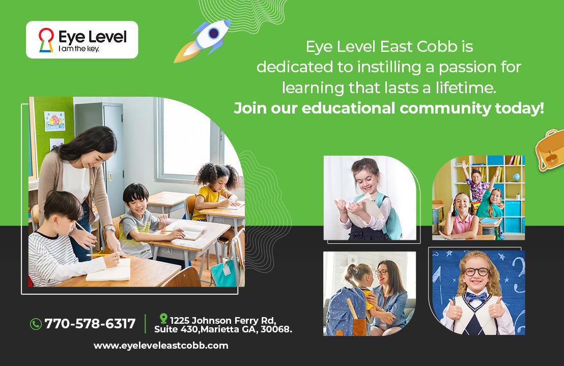 EyeLevelECobb's tweet image. 🌟 Unlock the World of Learning 📚 with Eye Level East Cobb! 🌟 Discover the secret to igniting a lifelong passion for education in your child. 👧 Our dedicated community is here to make a difference!
For more information
📞📞(770) 578-6317
#Eyelevel #eyeleveleastcobb #learnings