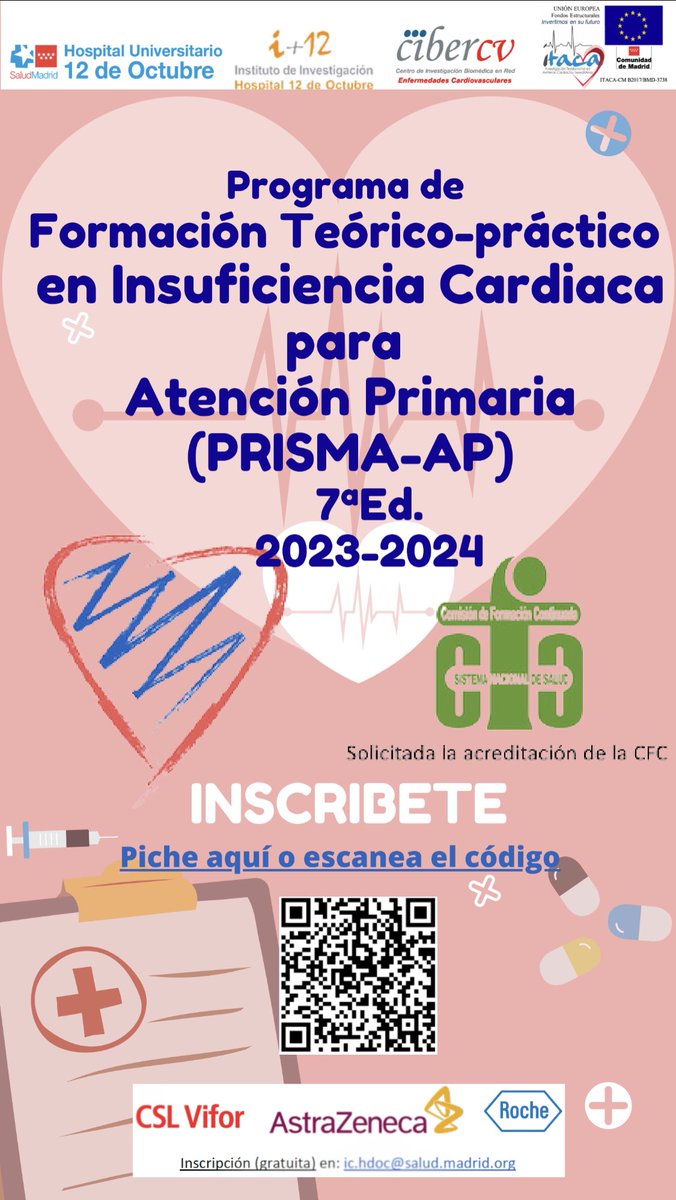 A 1 semana de que comience la 7ªEd del curso PRISMA-AP! Ya hay muchísimos inscritos. Si quieres una de las últimas plazas estás a tiempo: nor01.safelinks.protection.outlook.com/?url=https%3A%… o en ic.hdoc@salud.madrid.org <a href="/SEMERGENap/">SEMERGEN | Médicos de AP #SEMERGEN25</a> <a href="/SEMG_ES/">SEMG 🩺 #OrgullososDeEstarALaCabecera👩‍⚕️👨‍⚕️</a> <a href="/IcyfaSemi/">@ICyFA-SEMI</a> <a href="/ICardiacaSEC/">Asociación Insuficiencia Cardiaca</a> <a href="/secardiologia/">Soc Esp Cardiología</a>  <a href="/mjdelolmo_/">Maria Jose Del Olmo</a>