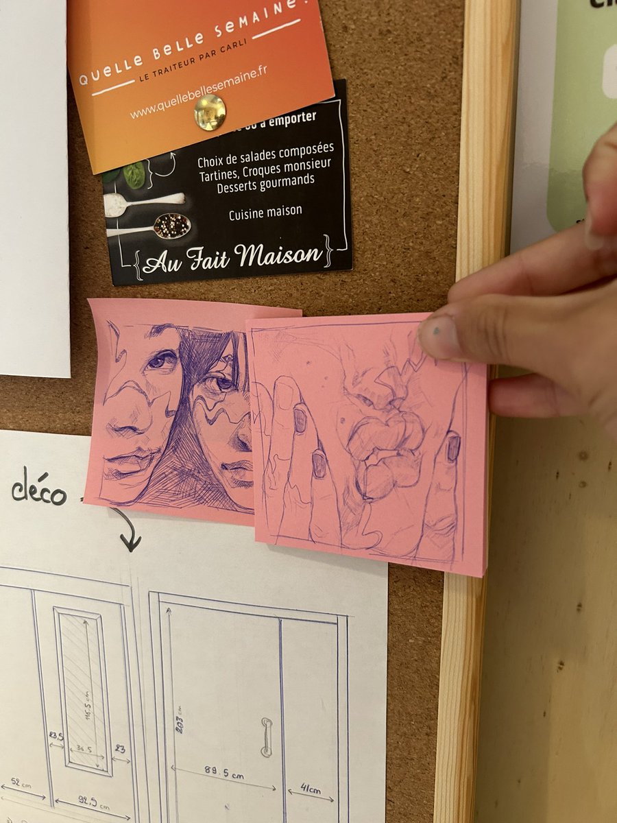 Lil sketches sur des post it