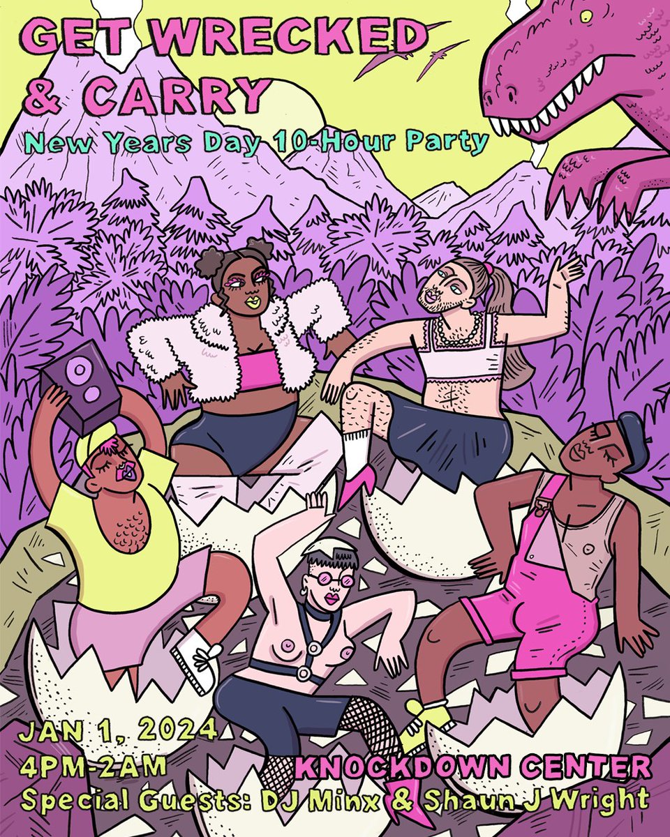 The Carry Nation (@thecarrynation) on Twitter photo 🥚🦖 tickets on sale now 🦕🥚
dice.fm/event/6kgxq-ge…
<a href="/WRECKEDnewyork/">WRECKEDnyc</a> <a href="/shaunjwright/">Shaun J. Wright</a> @knockdowncenter <a href="/WomenOnWax/">DJ Minx</a> 🥚🦖 tickets on sale now 🦕🥚
dice.fm/event/6kgxq-ge…
<a href="/WRECKEDnewyork/">WRECKEDnyc</a> <a href="/shaunjwright/">Shaun J. Wright</a> @knockdowncenter <a href="/WomenOnWax/">DJ Minx</a>