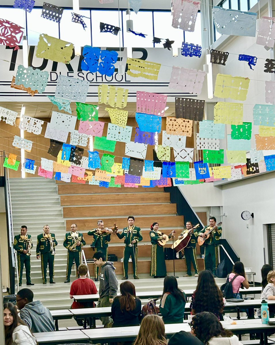 Mariachi El Andariego is always a hit in our cafeteria during Hispanic Heritage Month. We are proud to honor our diverse student body and bring awareness to their vibrant cultures. #TMSfamilia.