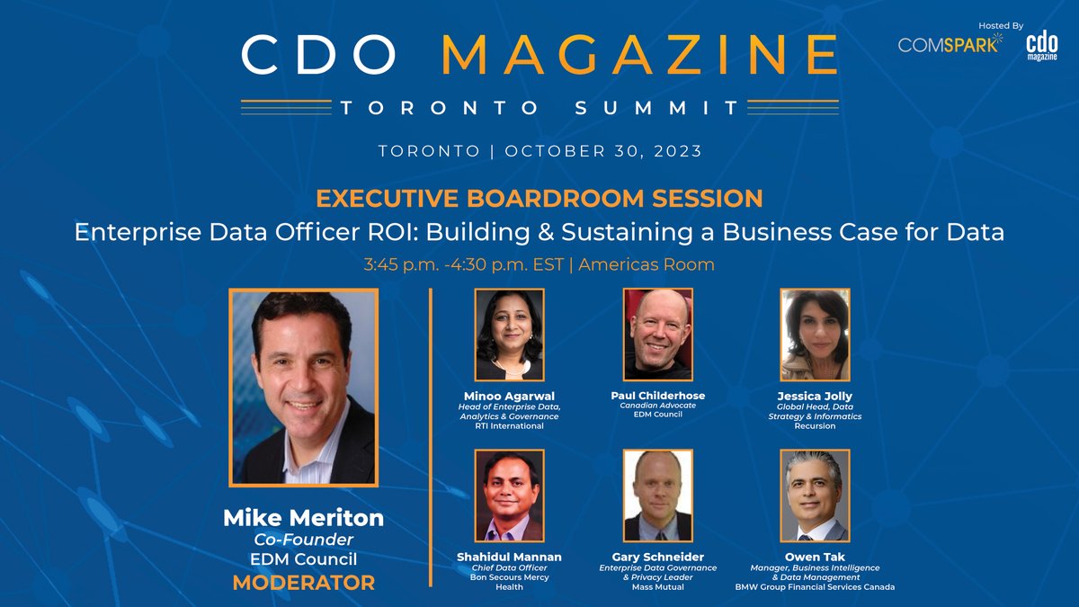 Get ready for engaging discussions &amp; invaluable takeaways in the heart of Toronto! 
Featuring this week’s stellar lineup of panelists✨

⚡Don’t miss out | Secure your spot today: hubs.ly/Q025hxrc0