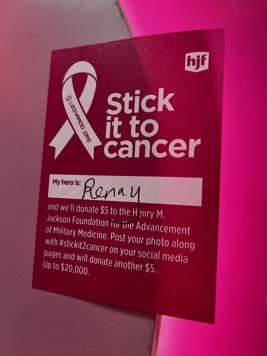 If you missed out on our Wall of Heroes at #AUSA2023, our #StickIt2Cancer campaign didn't end there. Visit the Military Women's Memorial throughout October to raise funds to support @HJFMilMed's mission to advance military medicine. [Photo credit to Military Women's Memorial]