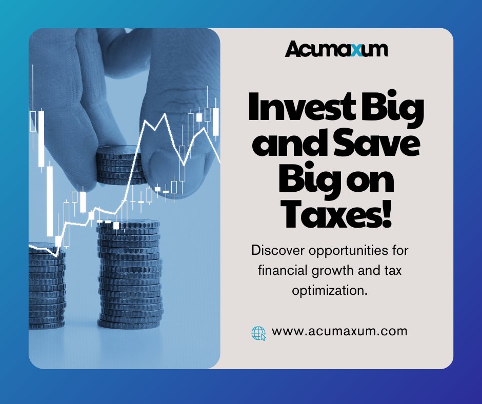 djcmediallc's tweet image. Get a jumpstart on next year&apos;s taxes! Discover tax-saving secrets and start planning for your financial future. Claim your free consultation today and unlock the path to savings at Acumaxum.com! #TaxTalk #FinancialPlanning #SmartInvesting