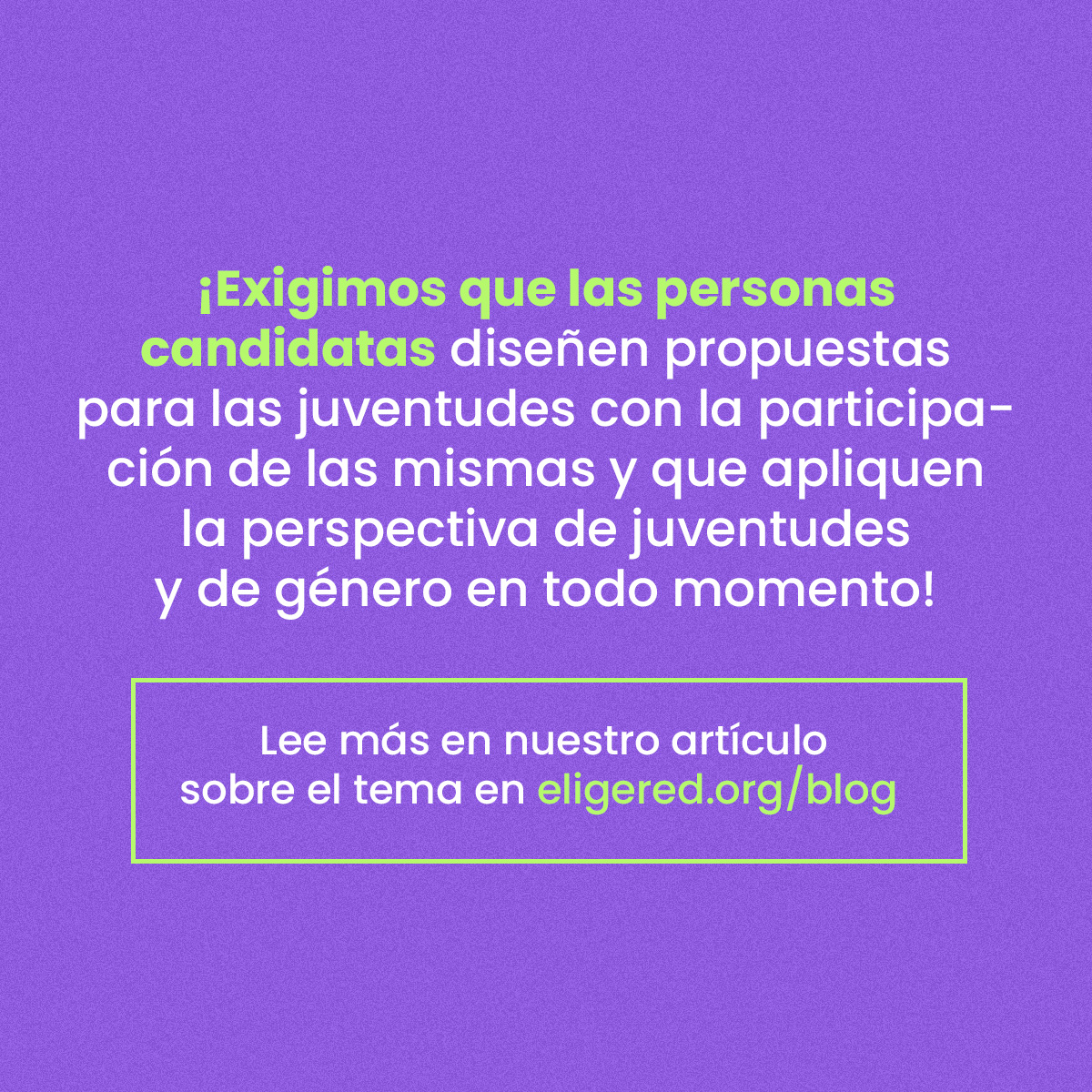 #BlogElige✨ La posibilidad de que México tenga por primera vez una presidenta no es suficiente para considerarlo un triunfo en la agenda feminista, reflexionamos al respecto en nuestro artículo de este mes, ¡pásenle a leer! 👉🏽eligered.org/reflexiones/te…