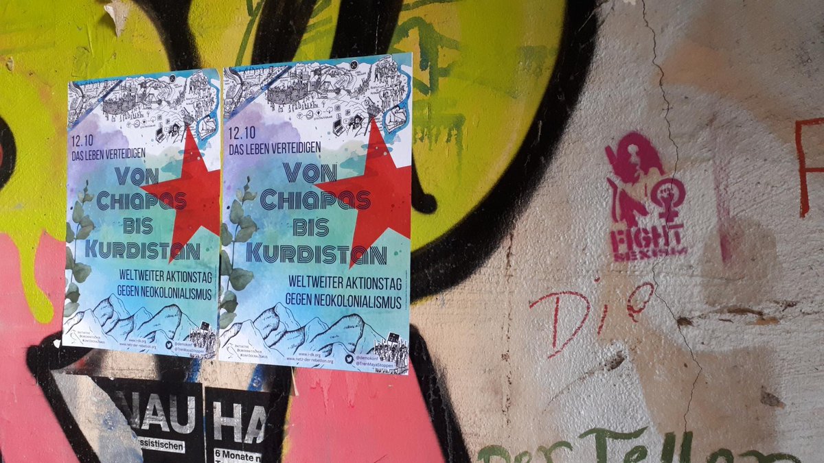 📣 Das Leben verteidigen!
Es braucht dringender denn je einen kollektiven Widerstand über alle Grenzen hinweg! 🌺🔥✨

Hier könnt ihr unseren Beitrag zum weltweiten Aktionstag gegen Neokolonialismus und Megaprojekte nachlesen:
i-dk.org/2023/10/12/12-…