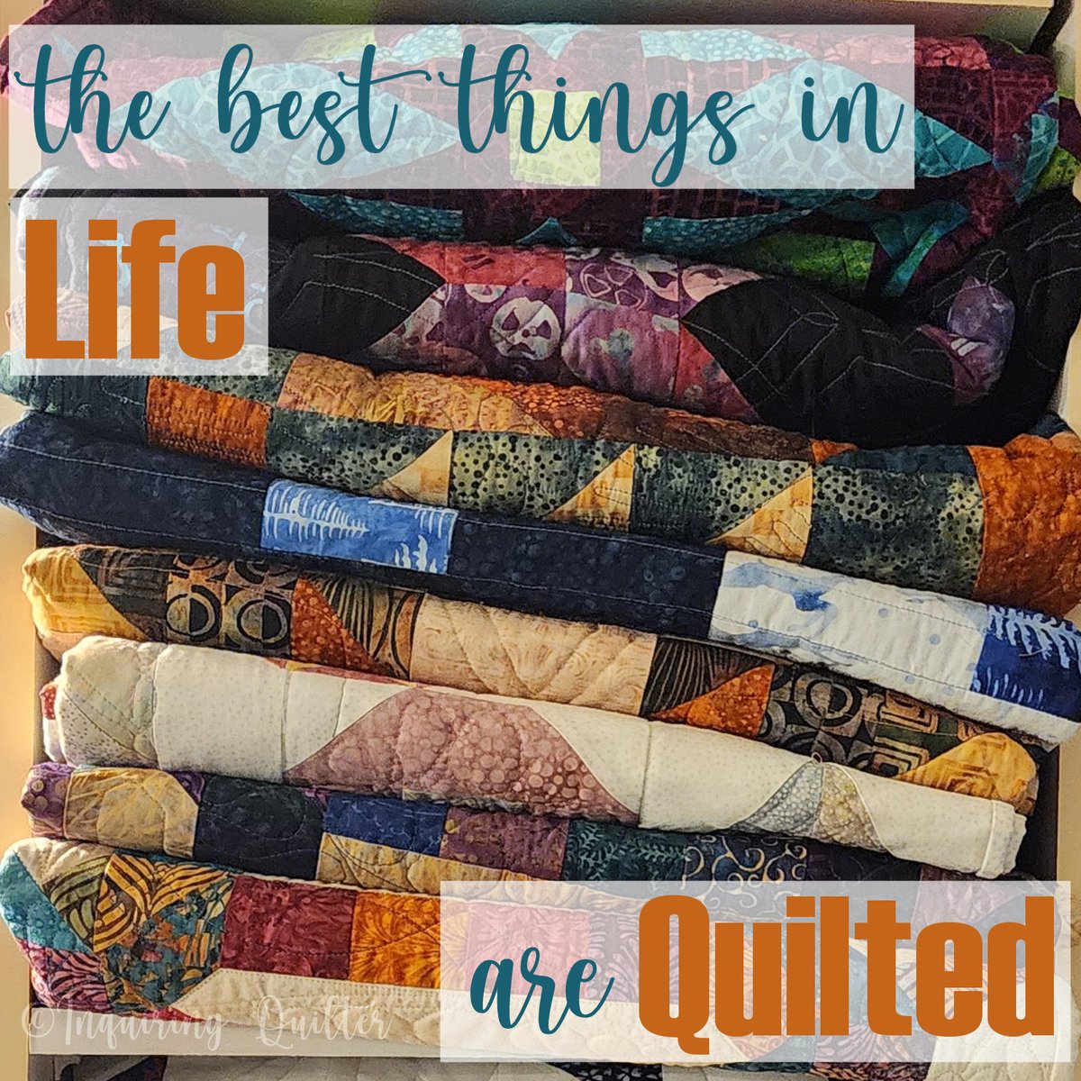 Ain't it the truth? #inquiringquilter #quiltingismytherapy #quiltingismybliss #quotestoliveby #quoteoftheday #quotes #quotesaboutlife #behappyandsmile #findyourjoy #quiltquotes