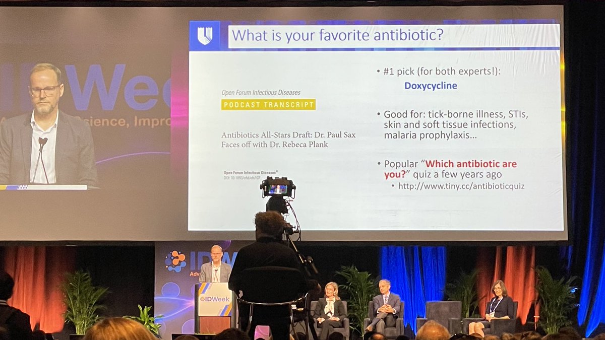 AlexandreMALEK's tweet image. What’s your favorite antibiotic? @IDWeekmtg the answer is of course  #Doxycycline
