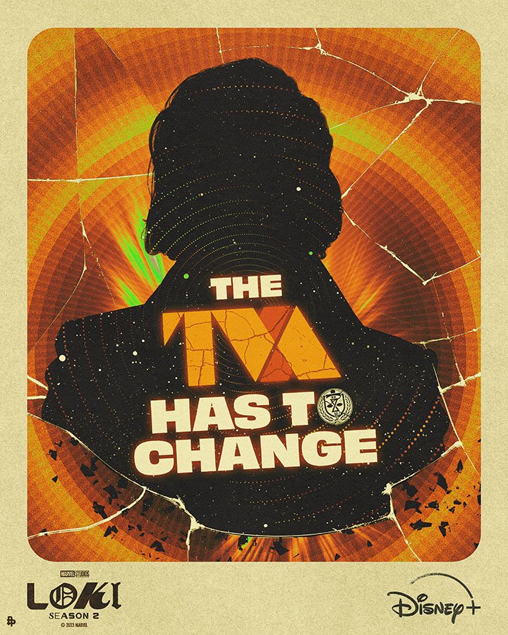 Creatieve Loki S2 posters op Disney Plus België