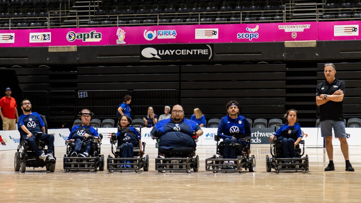 First looks at the Quaycentre court at <a href="/OfficialFIPFA/">FIPFA</a> World Cup 🤯 

🇺🇸 #USpowerNT