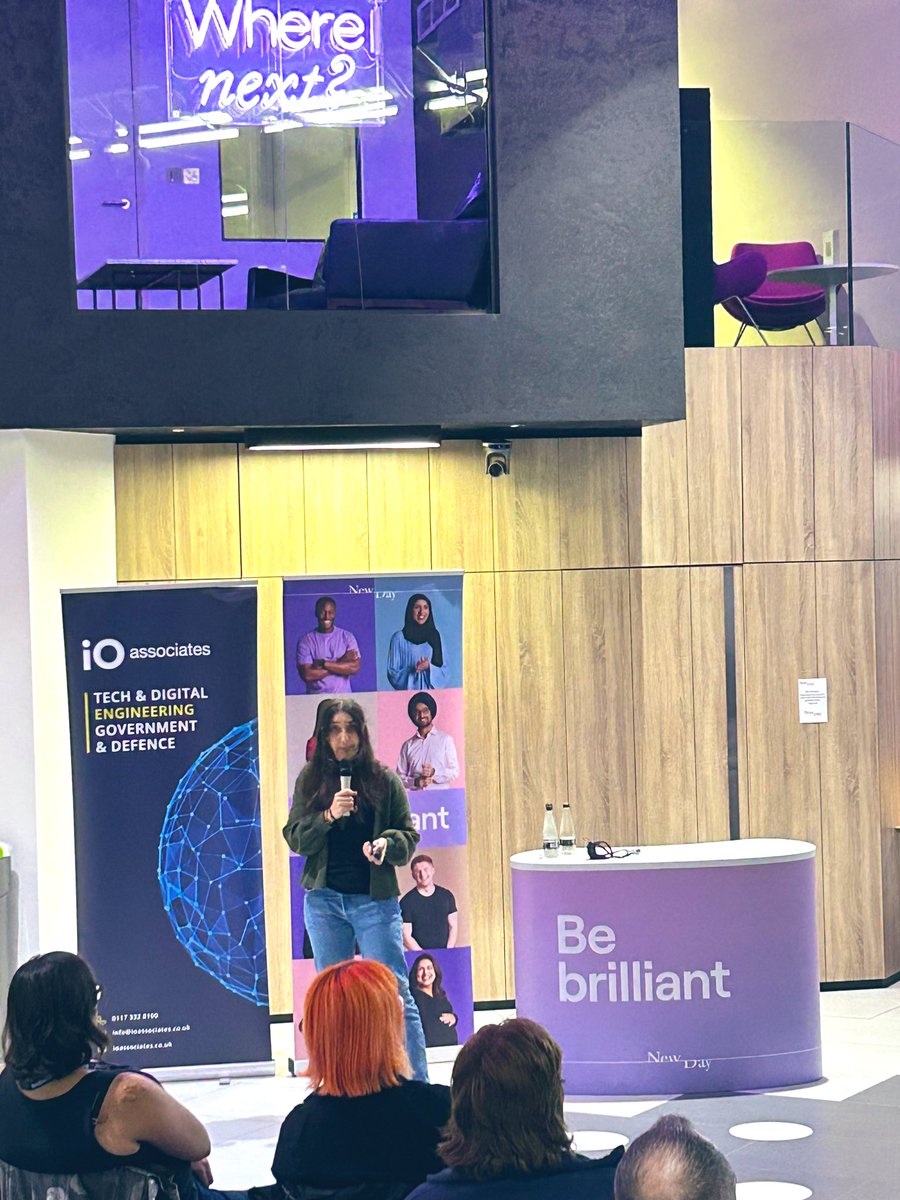 Jessica Brentnall, Senior Principal Architect @ NewDay is our final speaker of the evening talking about her journey and tips and tricks we can all take home. 🤩