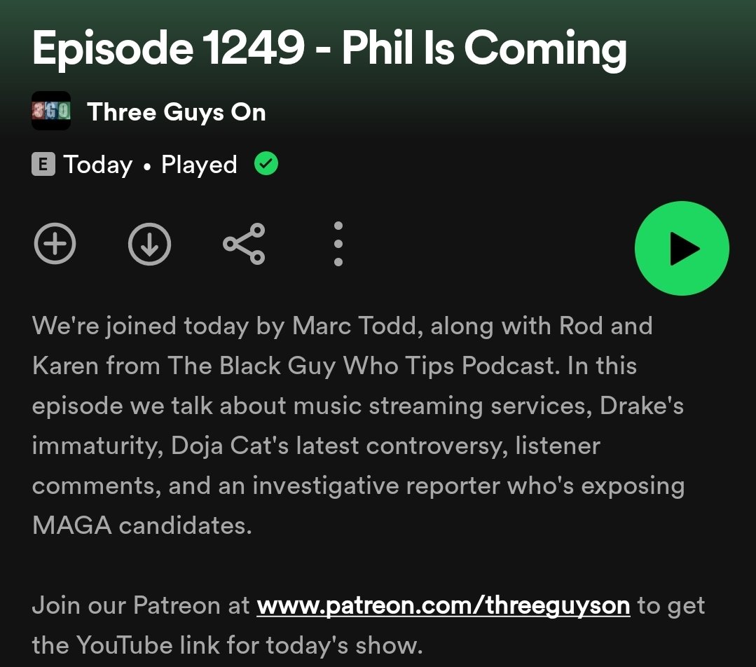 Three Guys On tweet media