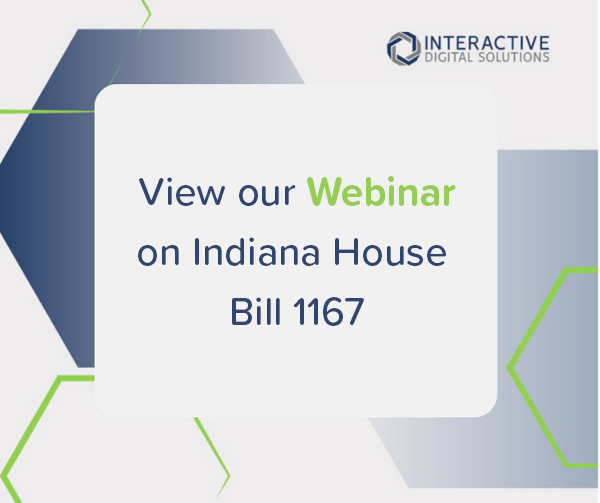 IDSolutionsInc's tweet image. Subject matter experts from IDS recently provided a comprehensive overview of Indiana House Bill 1167. Watch the full broadcast now.

hubs.li/Q024m3qG0