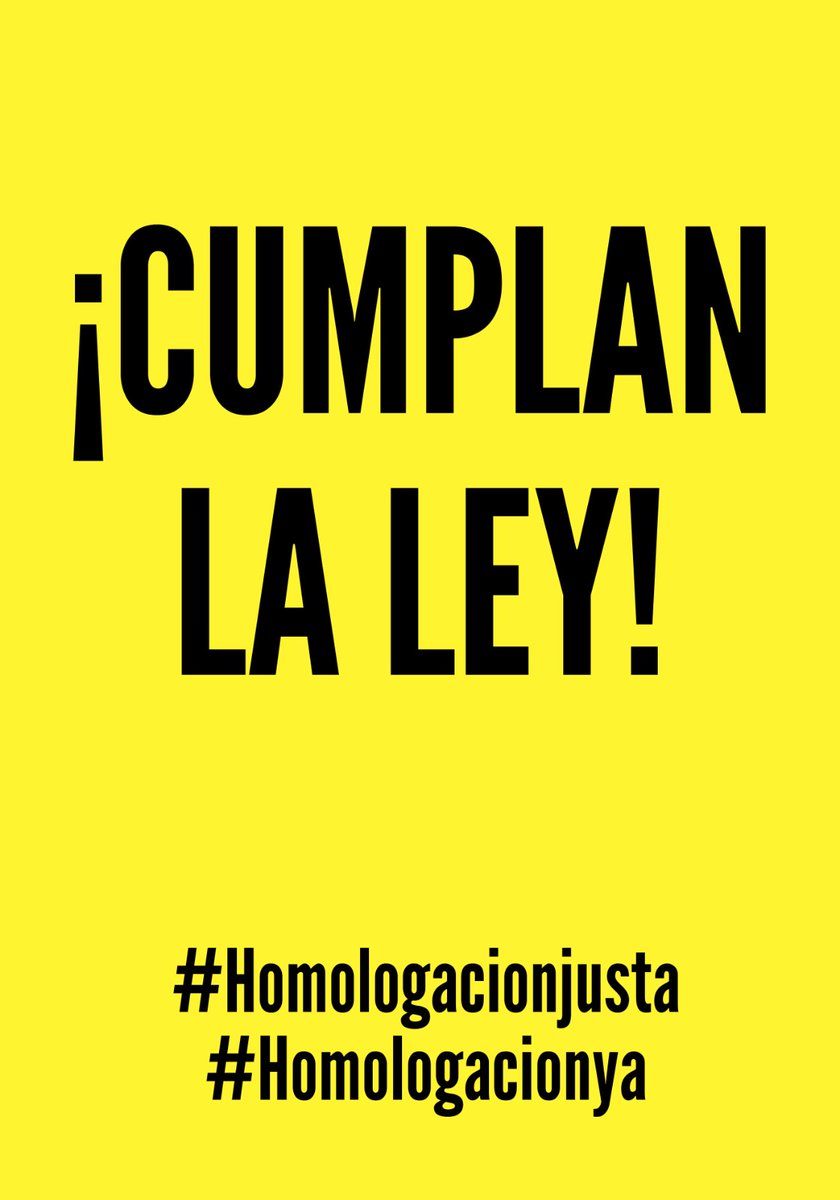 Del 16 al 20 de Octubre semana de Movilización y Lucha por la Justa Homologación y Equivalencia de las Titulaciónes Extranjeras! 

Súmate siguiendo a @homologacionya3 ✊🔥