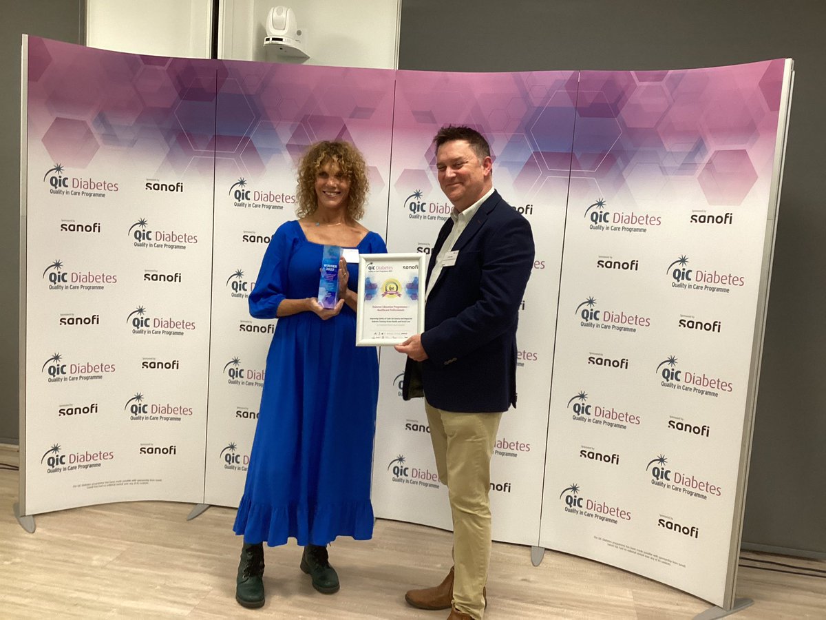 Winner 🏆

Diabetes Education Programmes - Healthcare Professions: Improving Safety at Scale via Concise and Impactful Diabetes Training Across Health and Social Care 

#QiCDiabetesAwards2023