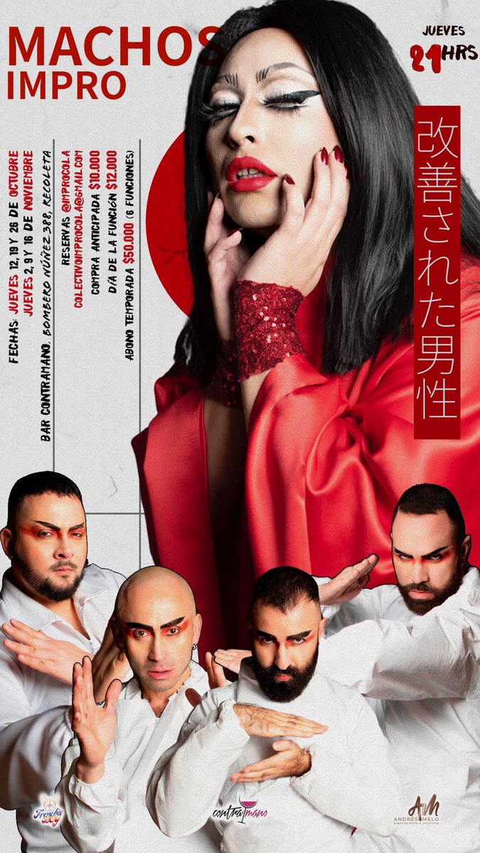 impro_cola's tweet photo. Hoy GRAN ESTRENO 

#MachosImpro inspirados en @madonna y la gira #MadonnaCelebrationTour 

Desde las 20.00 hrs en BAR @ContramanoSCL 

Reserva al IG de ImproCola (link en la BIO) https://t.co/0HzmwfbSTS