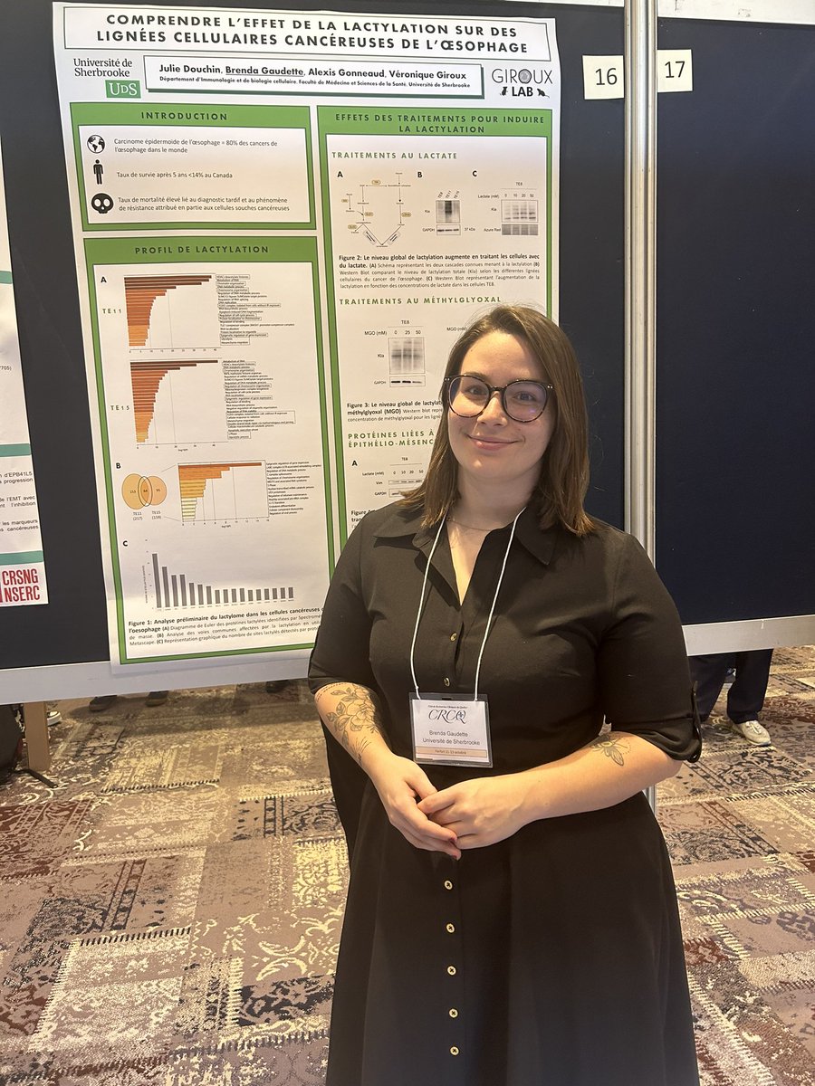 VeroGirouxPhD's tweet photo. Magnifique poster par notre stagiaire extraordinaire Brenda au #CRCQ2023 #CRCQ https://t.co/BS9ZhFcp2J