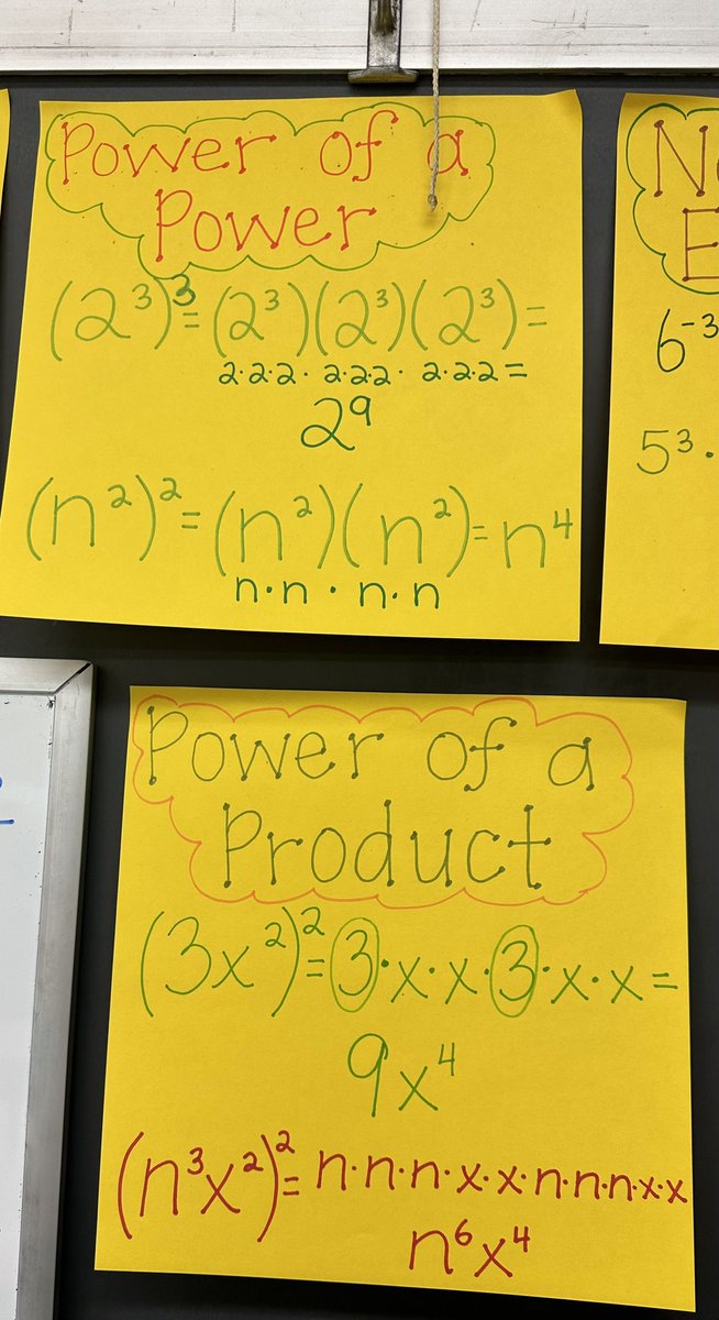 mlittlemath's tweet image. Making progress with exponents ✏️