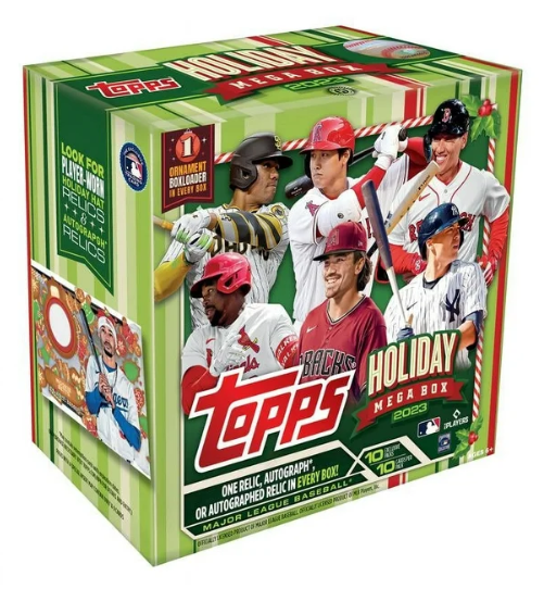 Who wants a free 2023 Topps Holiday box? 

Just follow <a href="/CardPurchaser/">Card Purchaser</a> and like this tweet and I'll pick one winner on October 17th. I won't send links in DM. Ships to US address.