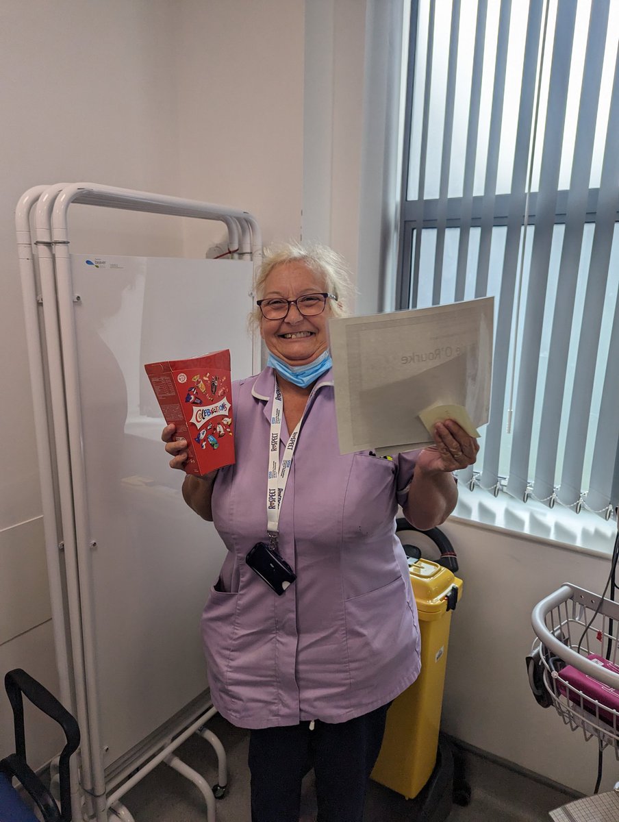 Jackie is one of our fabulous Health Care Assistants and Ward Clerks. She has many roles within AEC and is a brilliant team player. Always happy and helpful. She is employee of the month for September. Well done Jackie #acutemed #aec @drziadin @TracyBullock12 @AnnMarieRiley10