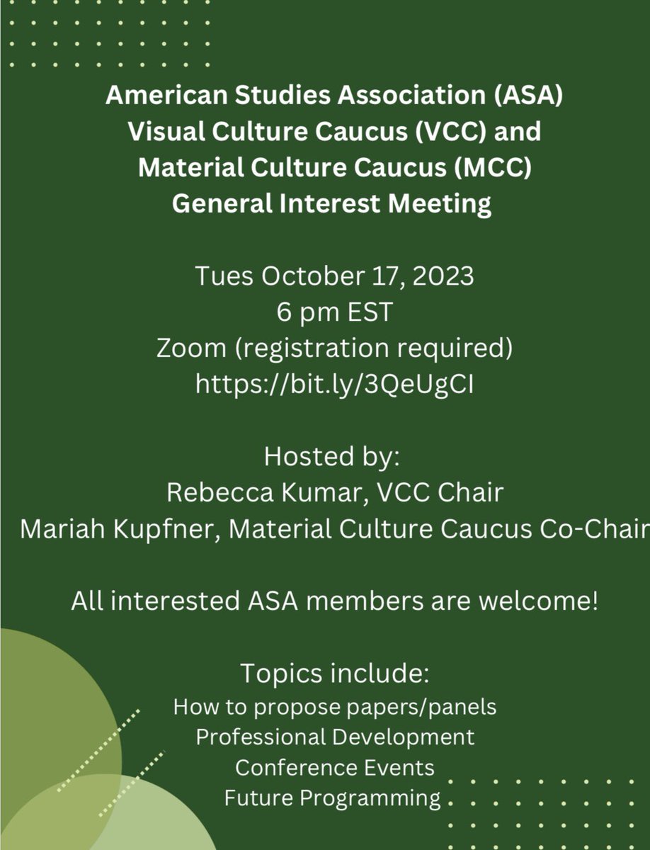 RebbieK's tweet image. Interested ASA members, please join us!