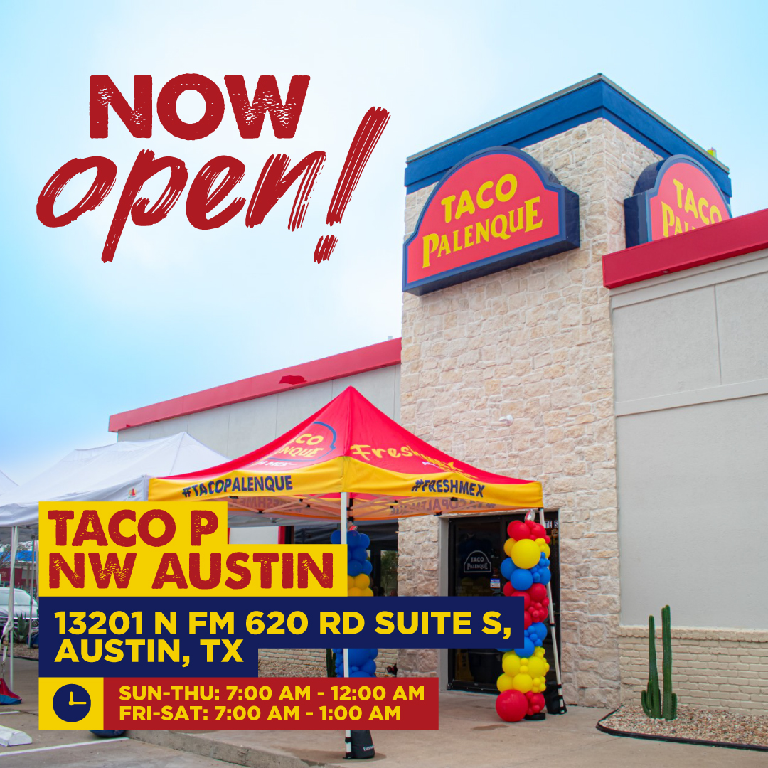 NEW Austin Location NOW OPEN! 🔥 
Come visit us and enjoy the best #freshmex food! 

#austineats #ATX #TacoPalenque