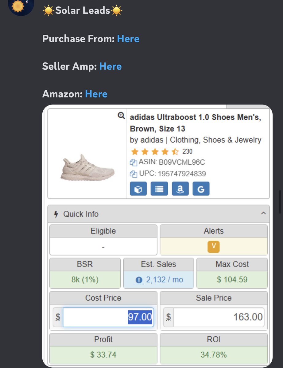 SolarFlips's tweet image. New FBA Leads easy money makers! Members have been scoring recently love to see it! 

#FBA #Amazon