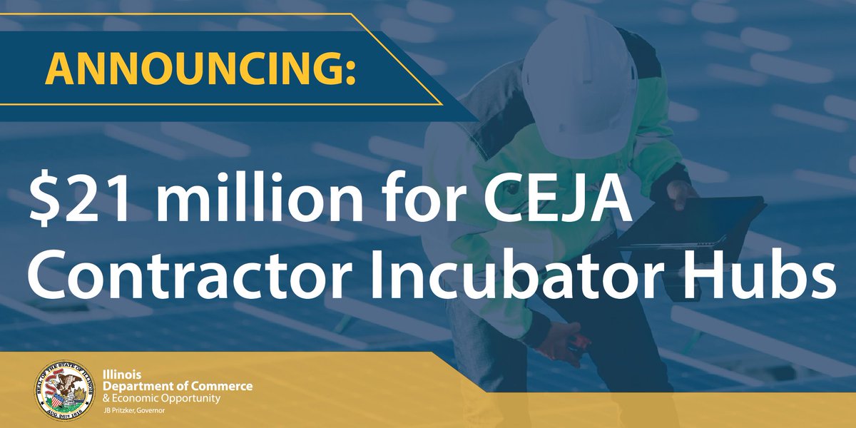 Eligible community-based organizations can now apply to serve as a regional clean energy contractor incubator hub as part of #CEJA to help clean energy contractors – especially from underserved areas – grow their businesses. ⚡ Learn more & apply today: bit.ly/3PRpRZT