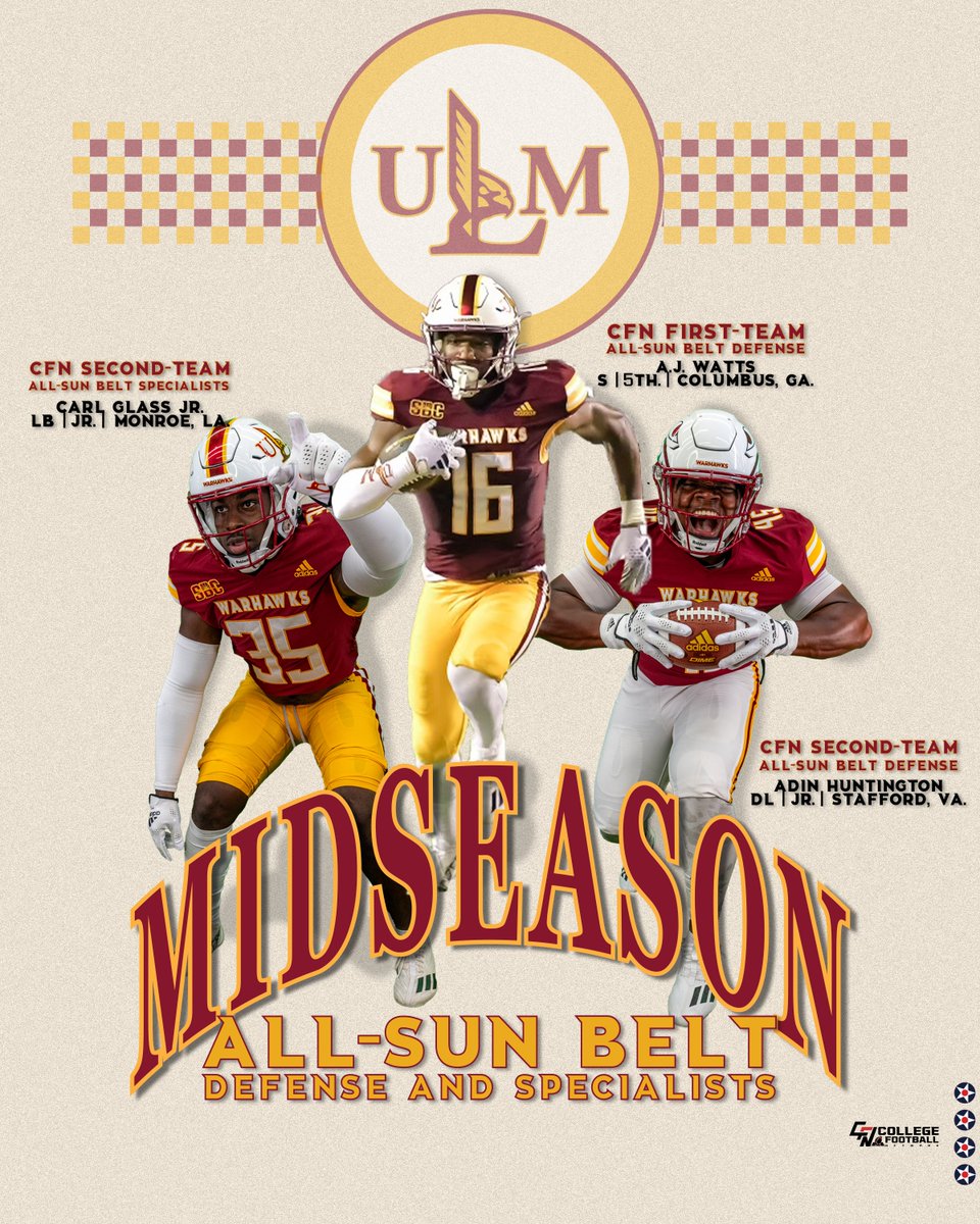 Midseason All-Sun Belt Conference honors are in from <a href="/CFN365/">College Sports Network</a>.

#ItsTime