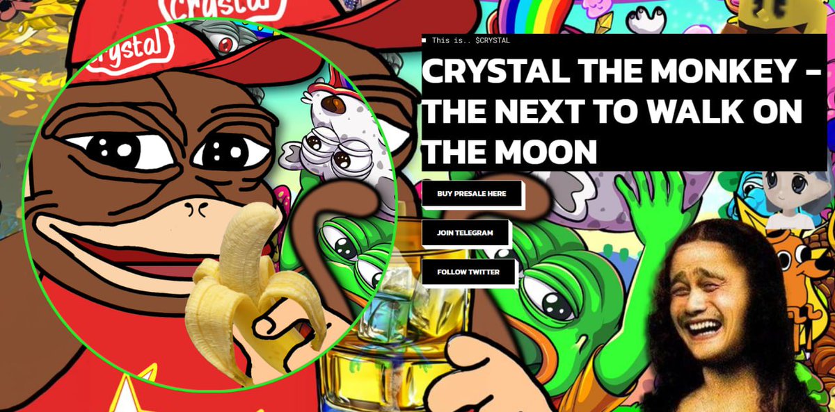 TheMonkeyETH's tweet photo. WEBSITE UPDATE

Introducing the "Naughty Meme Update"

Enjoy! 👀

WEBSITE - https://t.co/jvgLGqZJBN

PRESALE IS LIVE NOW- https://t.co/zTOmoKSlAs

TG - https://t.co/PMuCCaFZlC

#Crystal #ETH #100xgem
#memecoin #Naughtymeme #Crypto #memecoins #PEPE #SHIBA #DOGE #SAFEREUM #FLOKI https://t.co/AjI6PGmsix