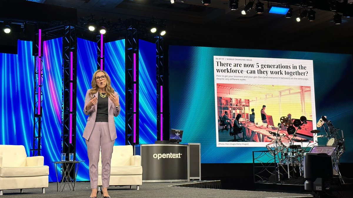 rwang0's tweet image. MyPOV: @lindseypollak shares Hr tech trends @OpenText #OpenTextWorld
