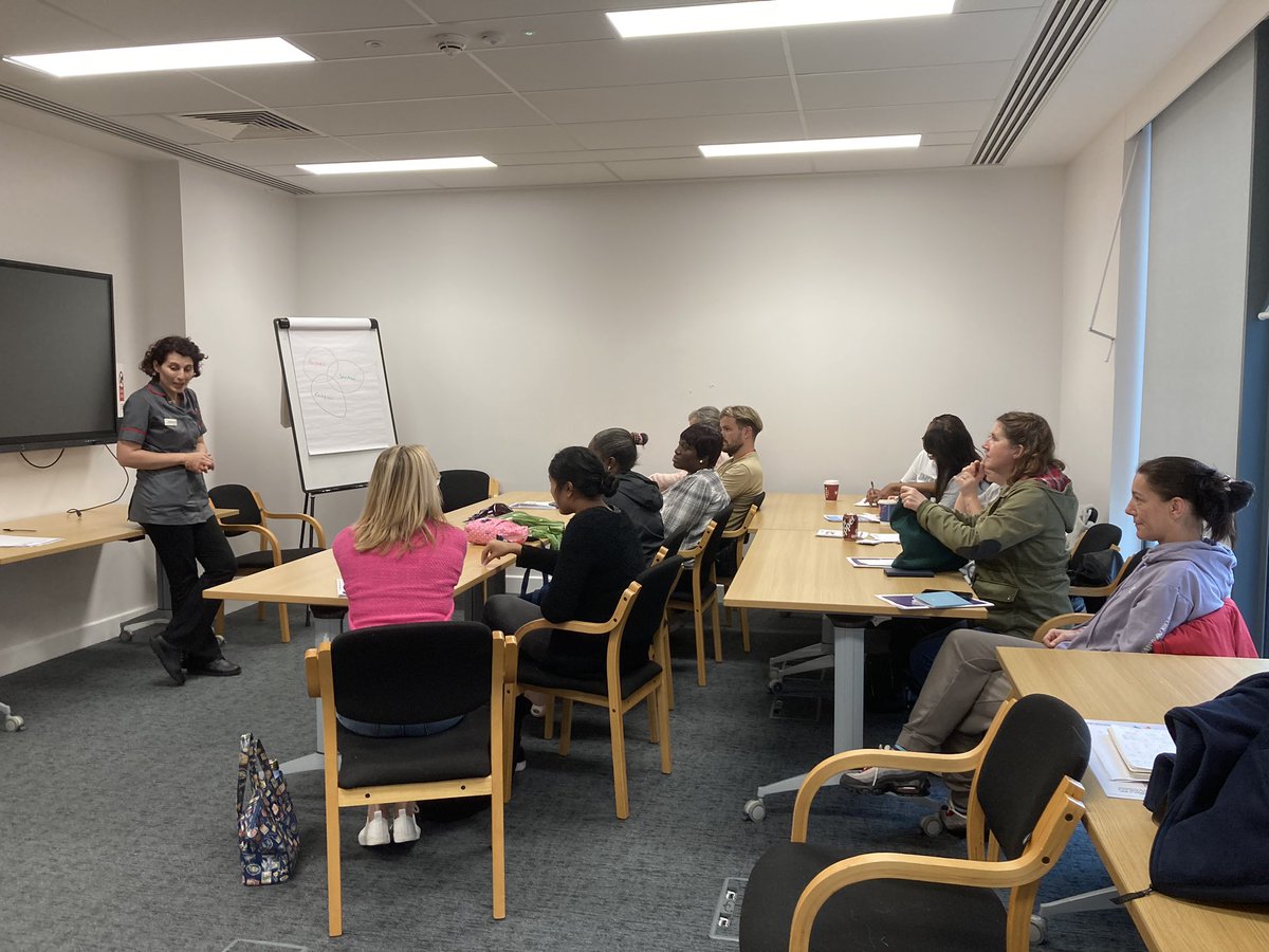 A fantastic interactive palliative care /EOL study day specifically for HCAs , thank you Shadi and Harriet for taking the time , and thank you for the kinds words about the HCAs involved they are pretty special aren’t they. @MKHospital are lucky to have them.