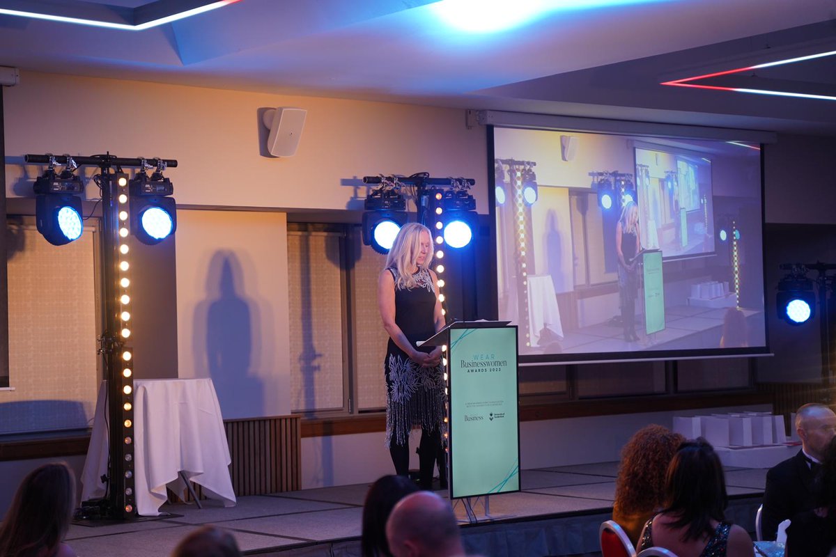 Our host <a href="/chatcharlton/">Charlie Charlton</a>, Wear Business consultant editor, <a href="/RobLawson1/">Rob Lawson</a> and Andrea Walton from headline sponsor <a href="/sunderlanduni/">University of Sunderland</a> have got tonight’s #WearBizWomen awards off to a flying start…