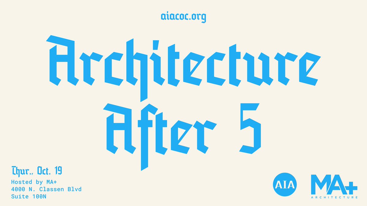 MAplusArch's tweet photo. We're bringing a taste of Oktoberfest to MA+! A reminder that Architecture After 5 is around the corner.  Mark your calendars for October 19th from 5-6:30 p.m., and don't forget to register at https://t.co/pet5HjLBBH! https://t.co/M6q8AWLwwg