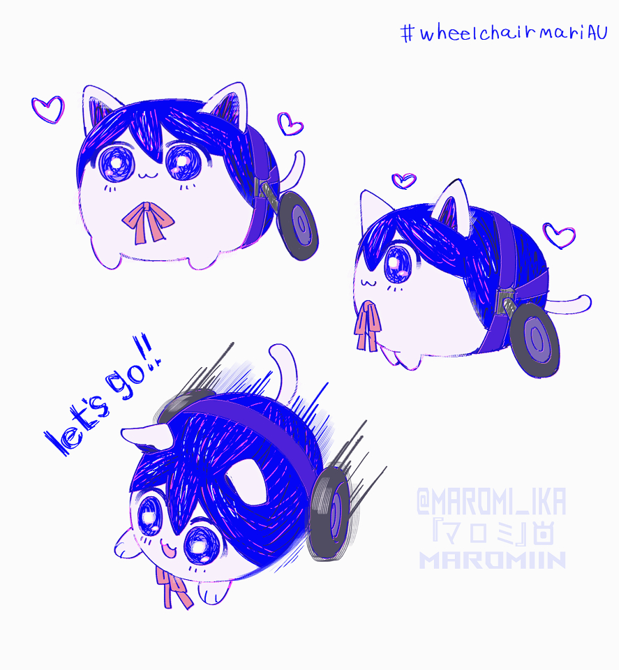 「doodle #WheelchairMariAu 」|マロミチャン🐶cmms closeのイラスト