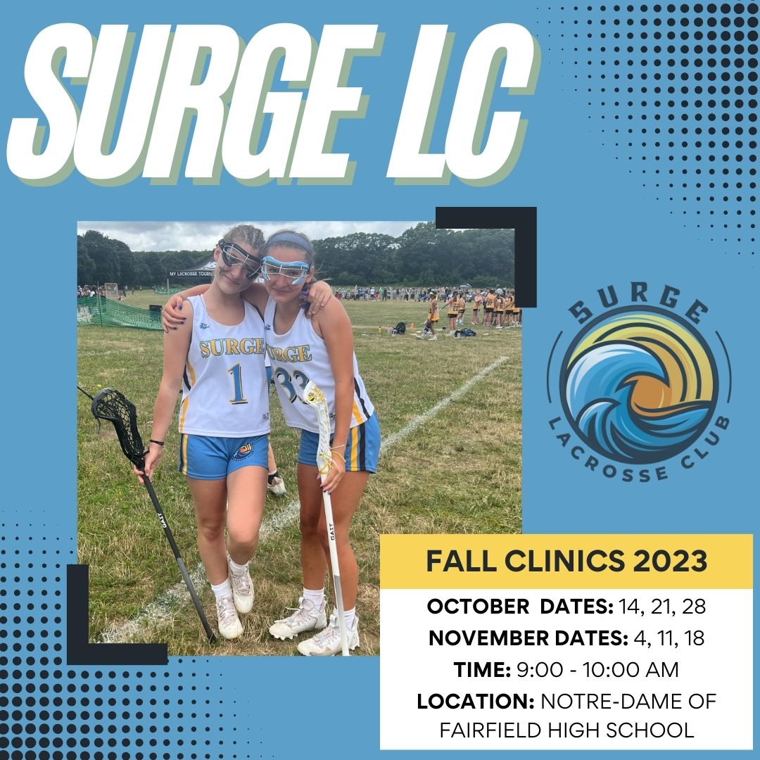 Fall Skills Clinics start THIS Saturday! Will we see you there?! 👀

#surgelacrosseclub #fallclinics #lacrosseclinic #falllax #falllacrosse