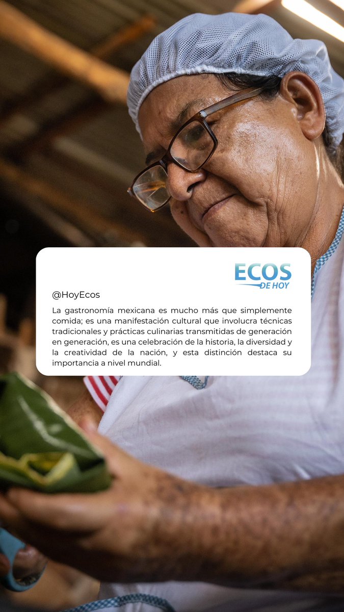 Conoce más en: linktr.ee/EcosdeHoy 

#México #CulturaCulinaria #ComidaMexicana #PatrimonioCultural #TécnicasTradicionales #CocinaTradicional #Herencia