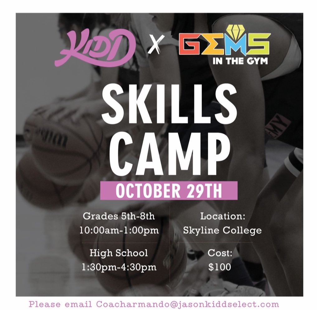 JKSelectGbb's tweet image. Kidd x Gems In The Gym
Open to all players! Register now!
Coacharmando@jasonkiddselect.com

#getbetter
#skillwork