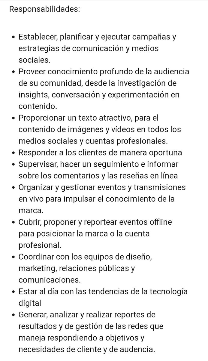 JuanCDavilaD's tweet photo. En Edelman estamos buscando un/a Community Manager /Copy. Si eres una persona estratégica, proactiva y creativa; te apasiona pensar y generar contenido digital diferencial, estás al tanto de tendencias y tienes una gran atención al detalle ¡POSTÚLATE YA!

https://t.co/W0UgJafZYK https://t.co/nYRREagdIh