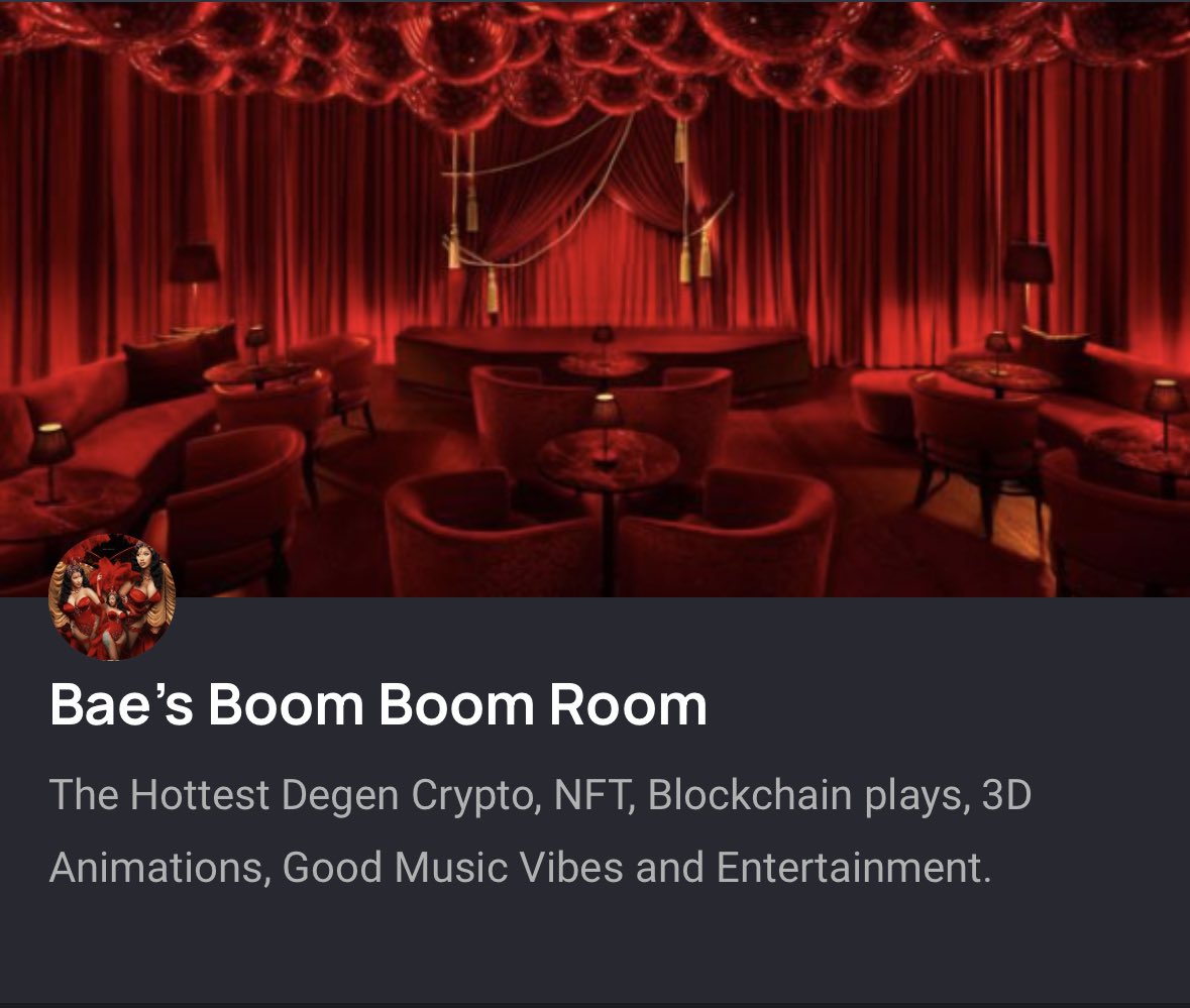 BlockchainBae__'s tweet photo. Come check out my New Community Iโm build over at #OpenChat. 100% Decentralized, Censorship free. Itโs POWERED by ICP. And itโs the new WEB3 social media Wave. No more getting banned or restricted ๐ซ
#BaesBoomBoomRoom #BlockchainBae
https://t.co/7GGjSdkPgr https://t.co/zkMmGFAayl