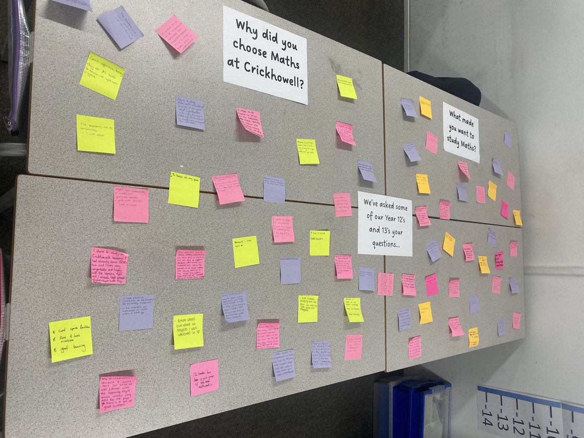 Lovely Sixth Form Open Evening for our current Year 11 students! To prepare, we asked our Year 12 and 13 Maths students to answer two important questions, why Maths &amp; why CHS! 🤩🫶🏼 <a href="/crickmaths/">CHS Maths Department</a> <a href="/crickhowellhs/">Crickhowell HS</a>