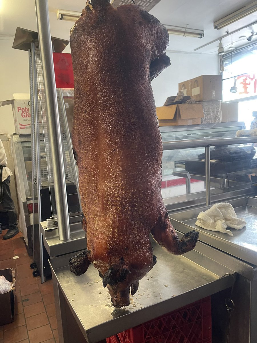 DuckyourselfSF's tweet photo. Who’s in the mood for some juicy crispy roasted pig 🙋🏻

#goduckyourself #duckyourselfsf #hinglungco #cantobbq #hkbbq #sfchinatown #roastduck #charsui #crispypork #bbqpork #soysaucechicken https://t.co/8IVY412WAC