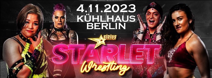 All female wrestling show in Berlin am 4.11.2023 organisiert von @Jazzy_Gabert