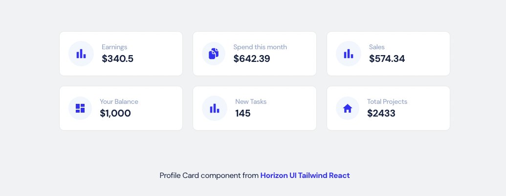 Tailwind CSS Statistics Widget - Horizon UI Tailwind Corporate   
👉🏽horizon-ui.com/docs-tailwind/…