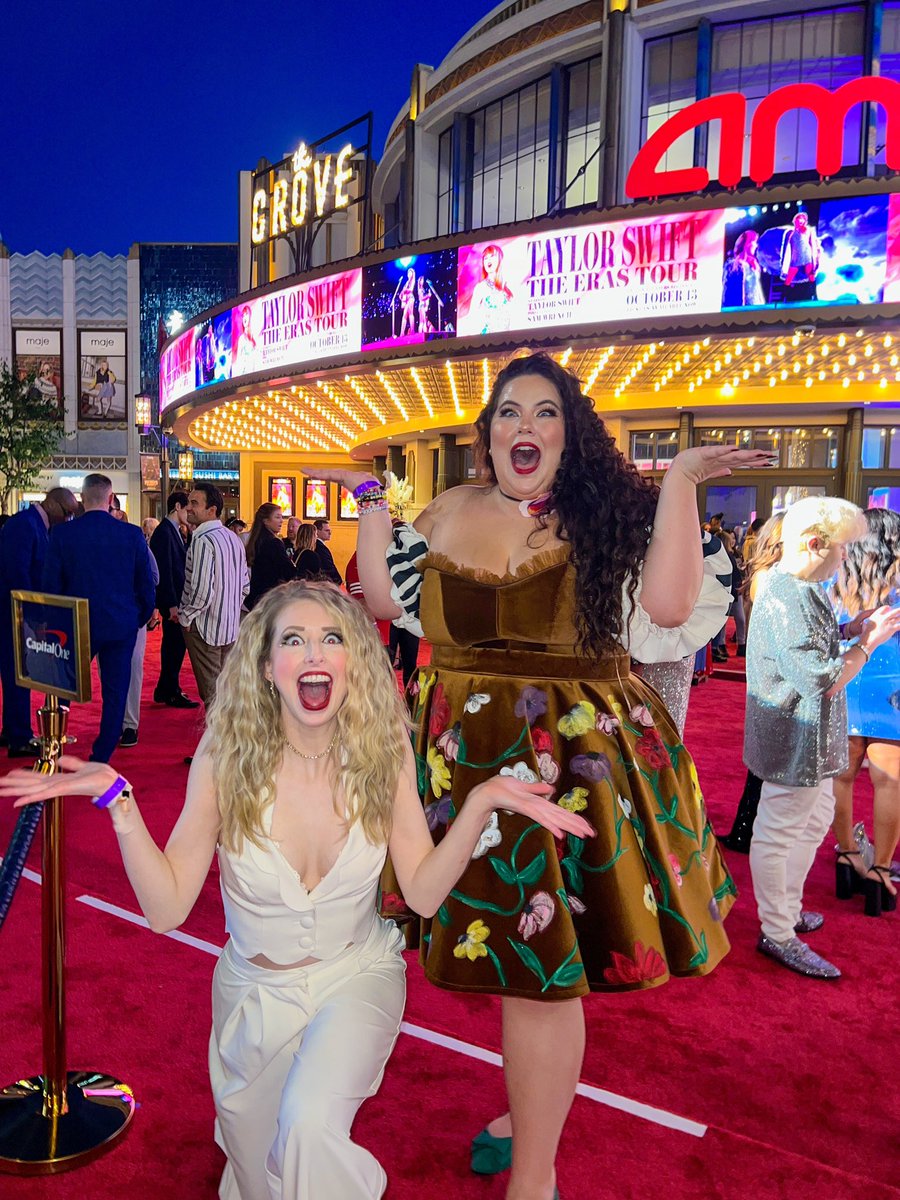 🚨THE GIRLIES WERE AT ERAS TOUR MOVIE PREMIERE! 🚨

Tomorrow on the pod, <a href="/xtineMAY/">Christine Riccio</a> &amp; <a href="/Tashapolis/">Natasha Polis</a> unpack their weird theatre experience, their outfit drama, and the excitement of seeing Taylor IRL! ✨

We can’t wait for you to listen! 🎧