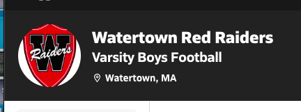 Fondacey's tweet photo. @MaxPreps please update the listing of Watertown High School's name on your website. We are the Watertown Raiders. 
Thank you

@WatertownSports 
@WatertownMANews 

https://t.co/ZqYi5y0sHL https://t.co/XkMwLr0Jxg