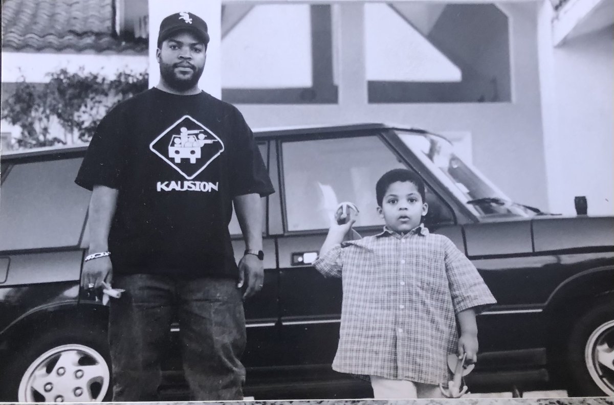 icecube's tweet photo. Time flies. With my little man OβShea Jackson Jr. #ThrowbackThursday https://t.co/giLDXJApgF
