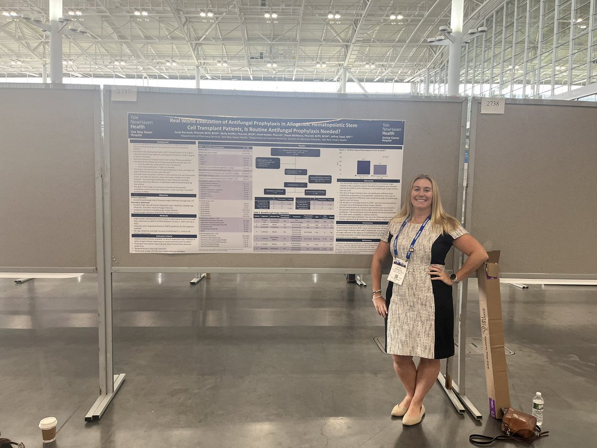 Day_Mac3's tweet photo. Poster is up and ready! Come by and check out our study @YNHH looking at antifungal prophylaxis in allogenic HSCT patients! #2737
@IDWeekmtg @SIDPharm #IDWeek2023 #SIDP2023 #twitterlesstopal https://t.co/B1SsbZFqEA