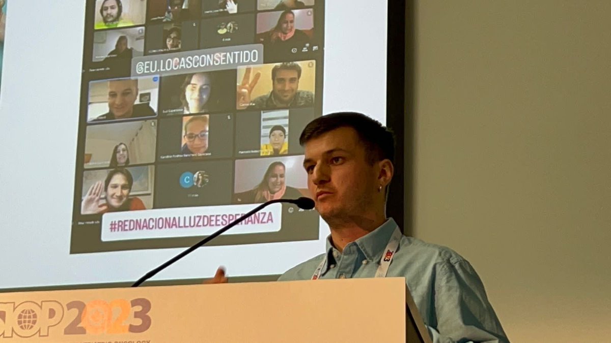 Absolutamente orgullosa de Pablo Allard, quien presentó en el congreso internacional <a href="/WorldSIOP/">SIOP International</a> <a href="/IntChildCancer/">Childhood Cancer International</a> sobre los desafíos de los sobrevivientes de cáncer infantil en Chile, y el avance de la red de sobrevivientes Luz de Esperanza ❤️🎗️
